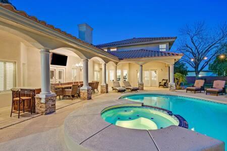 Lux 5Br Vegas Home W Pool, Spa, Games, Near Strip Las Vegas Exteriör bild